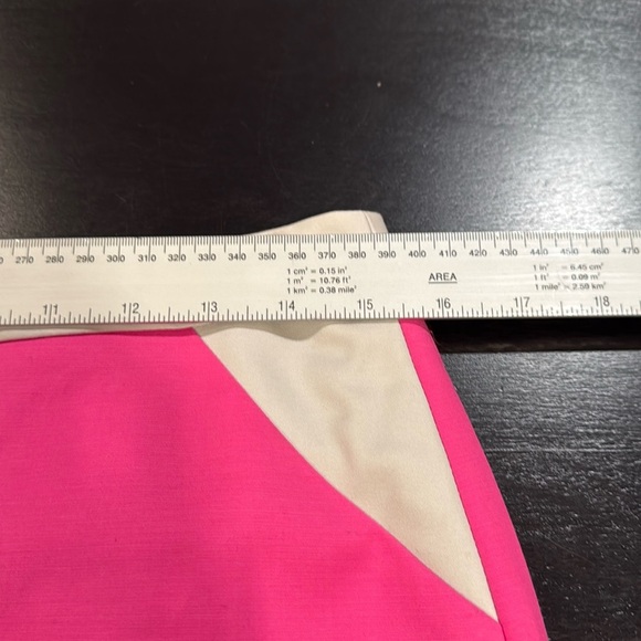 Halogen Pink Gray Starburst Color Block Legally Blonde Pencil Skirt Womens 8 - Picture 7 of 14